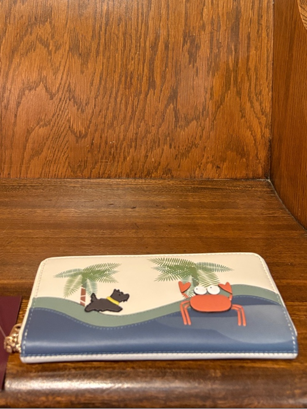 NWT-Radley London-Clawde Crab 🦀 Large Zip Around Wallet-$148 - Picture 6 of 11